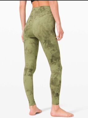 Lululemon Align Green Marble Leggings